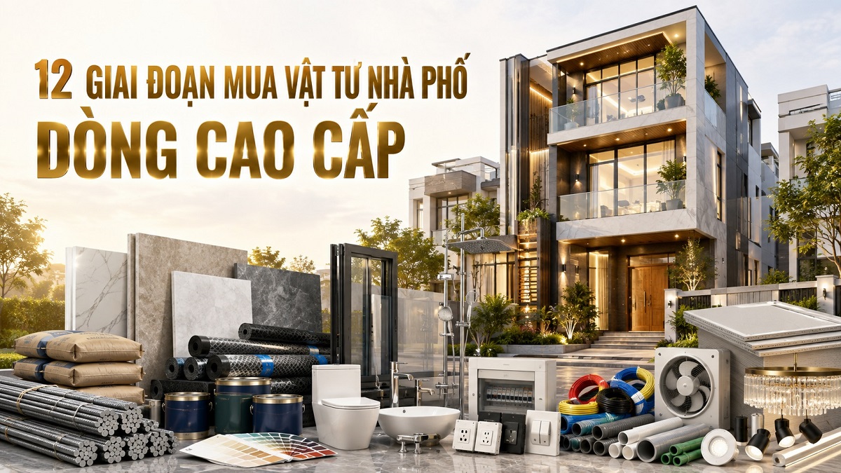 12 giai đoạn mua vật tư nhà phố - Dòng Cao cấp