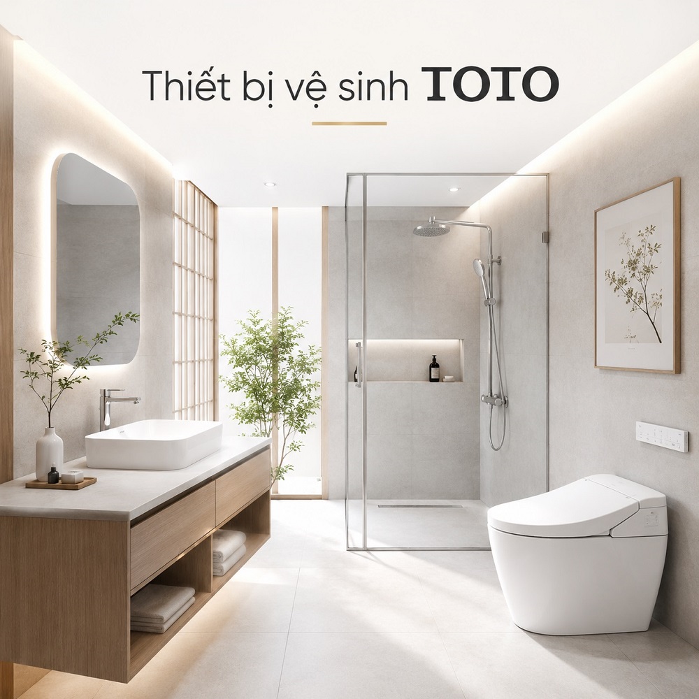 Các loại thiết bị vệ sinh TOTO thông dụng cho nhà tắm: Gợi ý seri/model theo hạng mục