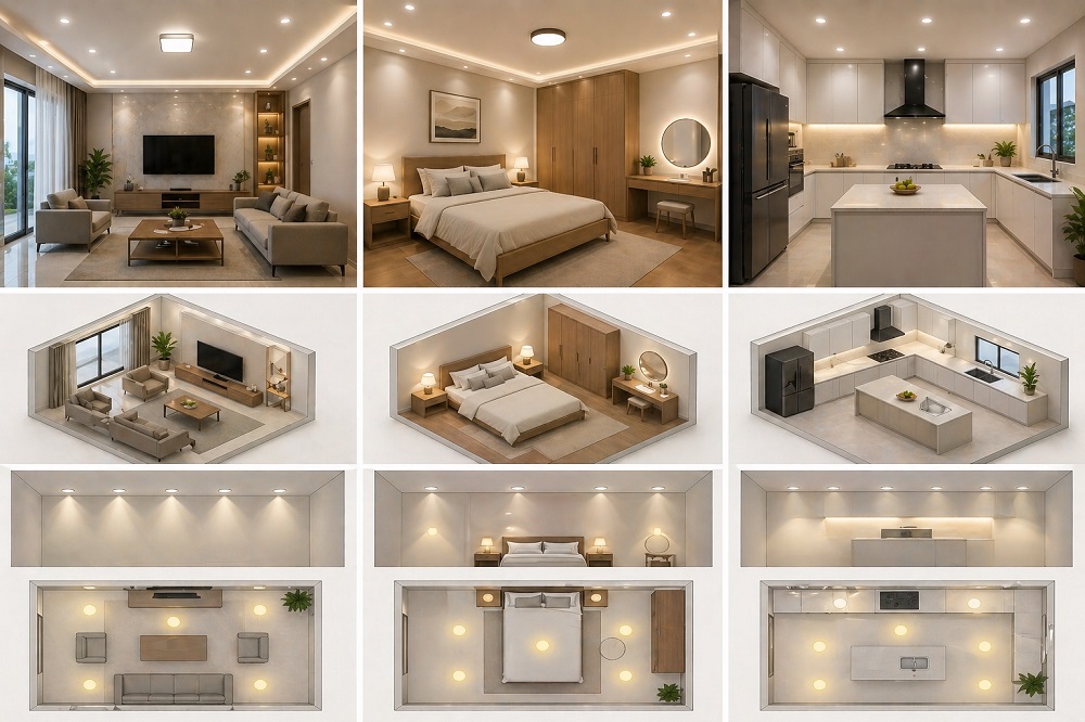 Cách tính công suất đèn LED theo m² chuẩn nhất (kèm bảng tính nhanh)