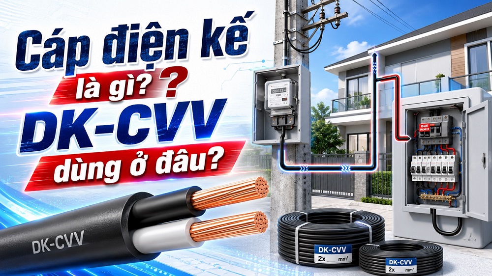 Cáp điện kế là gì? DK-CVV dùng ở đâu?