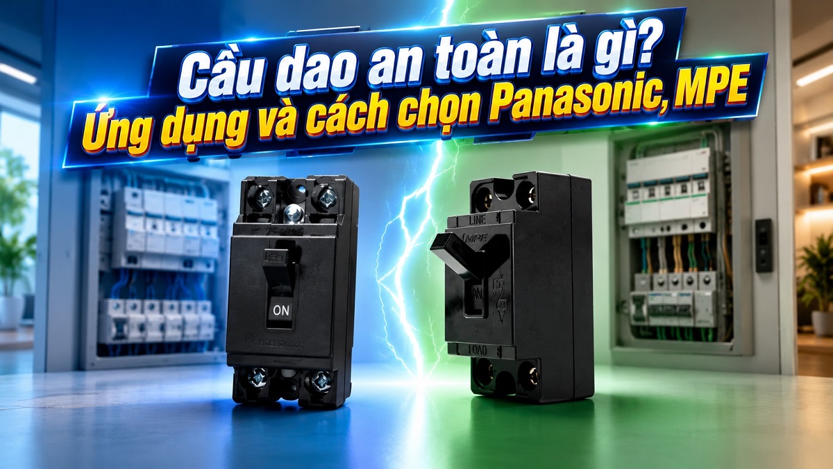 Cầu dao an toàn là gì? Ứng dụng và cách chọn Panasonic, MPE