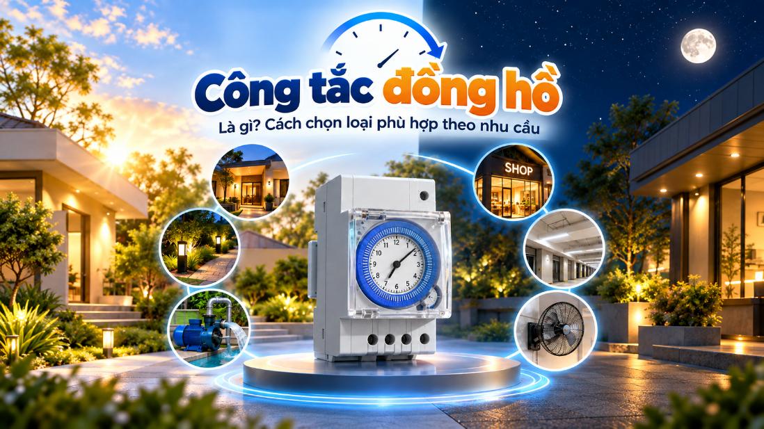 Công tắc đồng hồ là gì? Cách chọn loại phù hợp theo nhu cầu