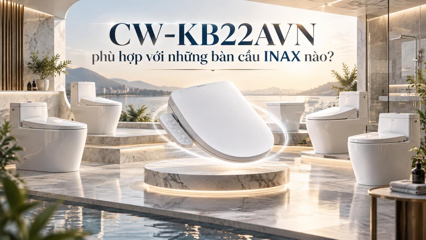 CW-KB22AVN phù hợp với những bàn cầu INAX nào?