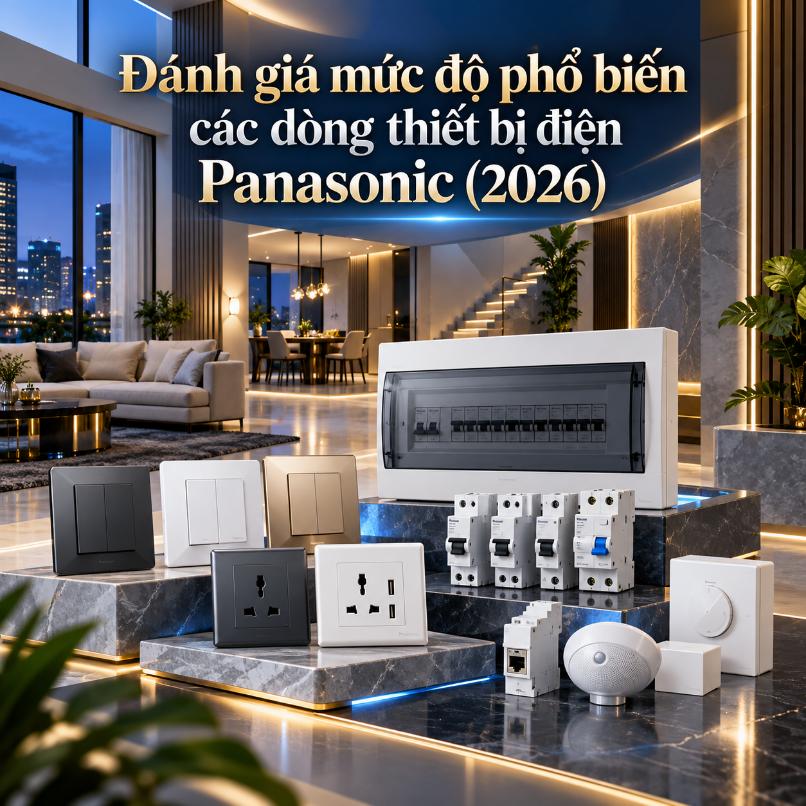 Đánh giá các dòng thiết bị điện Panasonic phổ biến năm 2026