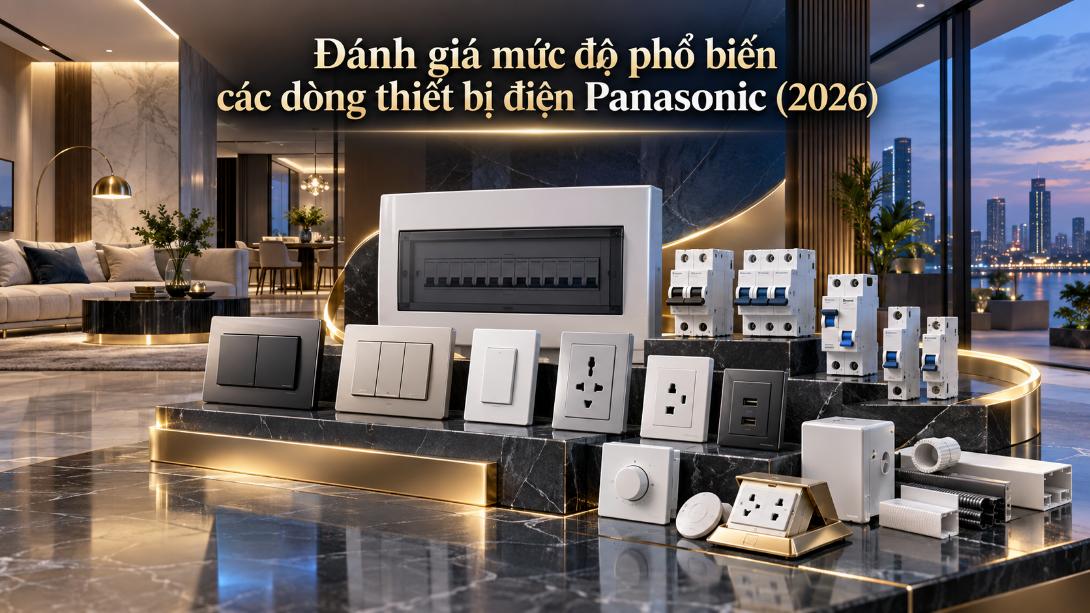 Đánh giá các dòng thiết bị điện Panasonic phổ biến năm 2026