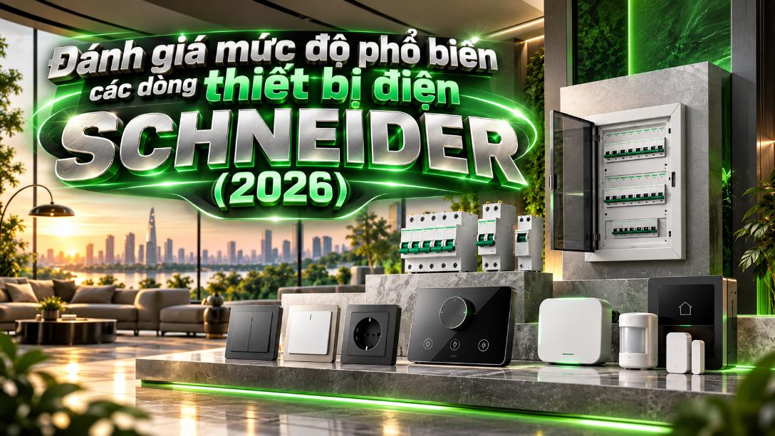 Đánh giá các dòng thiết bị điện Schneider Electric phổ biến năm 2026