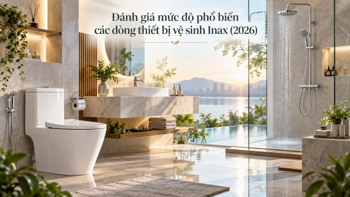 Đánh giá các dòng thiết bị vệ sinh INAX phổ biến năm 2026