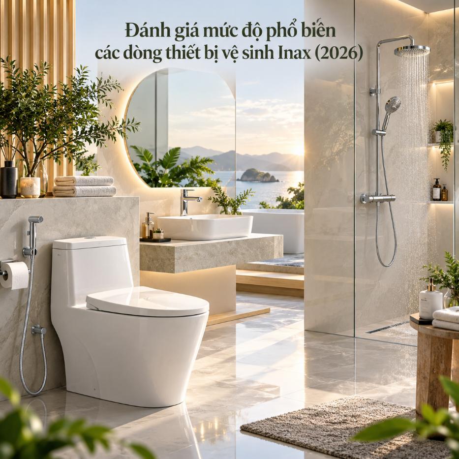 Đánh giá các dòng thiết bị vệ sinh INAX phổ biến năm 2026