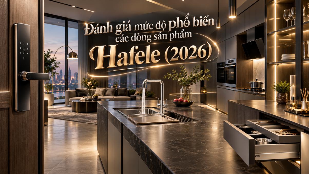 Đánh giá mức độ phổ biến các dòng sản phẩm Häfele 2026