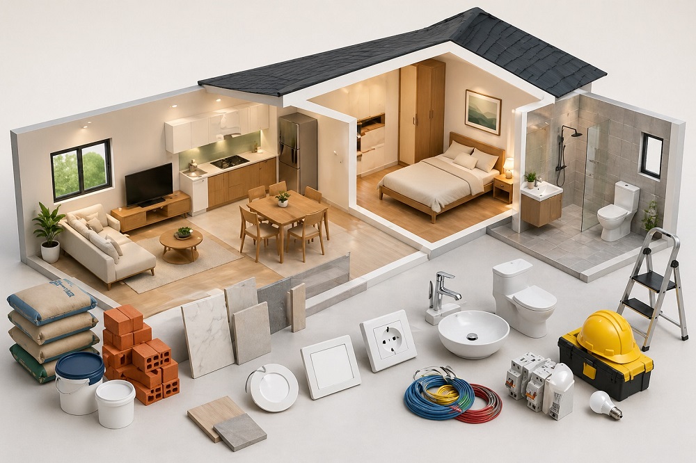 Hoàn thiện nhà cần bao nhiêu tiền? Cách tính chi phí chi tiết từ A–Z