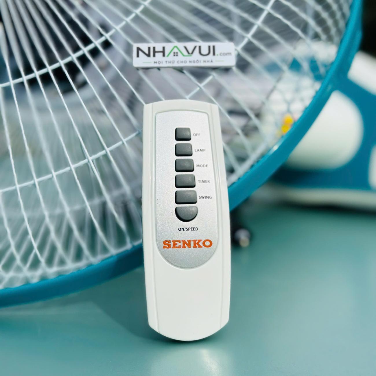 Quạt treo tường Senko TR1683 47W có remote điều khiển từ xa