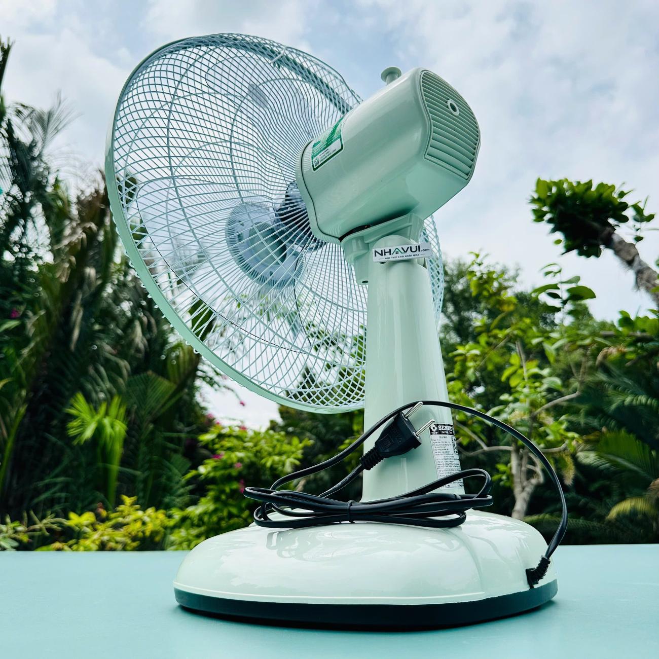 Quạt bàn B4 Senko B1616 47W nút bấm màu Kem nâu, Kem môn, Kem cốm