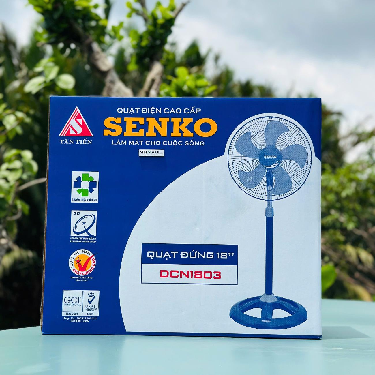 Quạt đứng Senko DCN1803 75W – điều chỉnh chiều cao, dùng làm mát không gian sinh hoạt