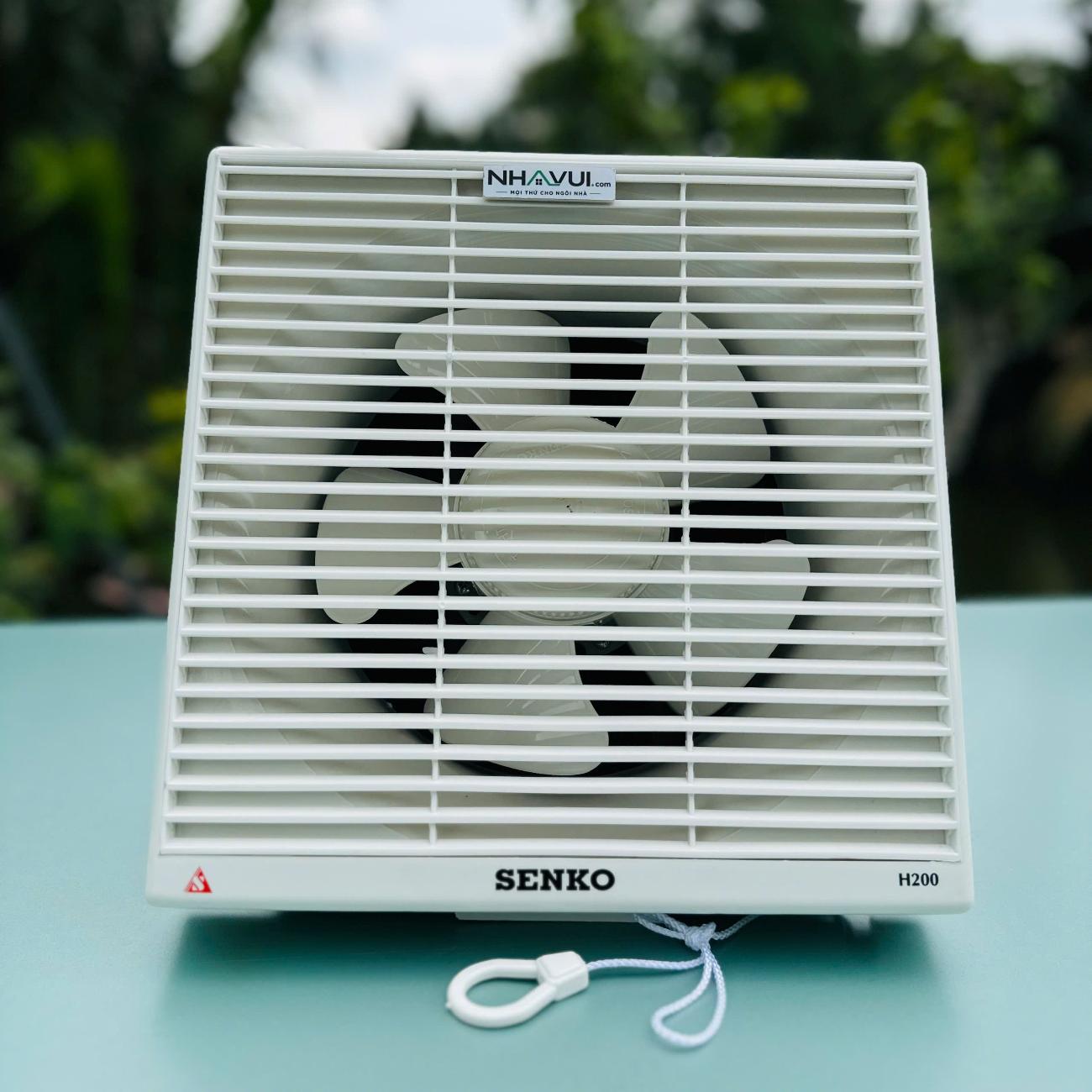 Quạt hút Senko H200 35W 2 chiều khung âm tường 250x250mm