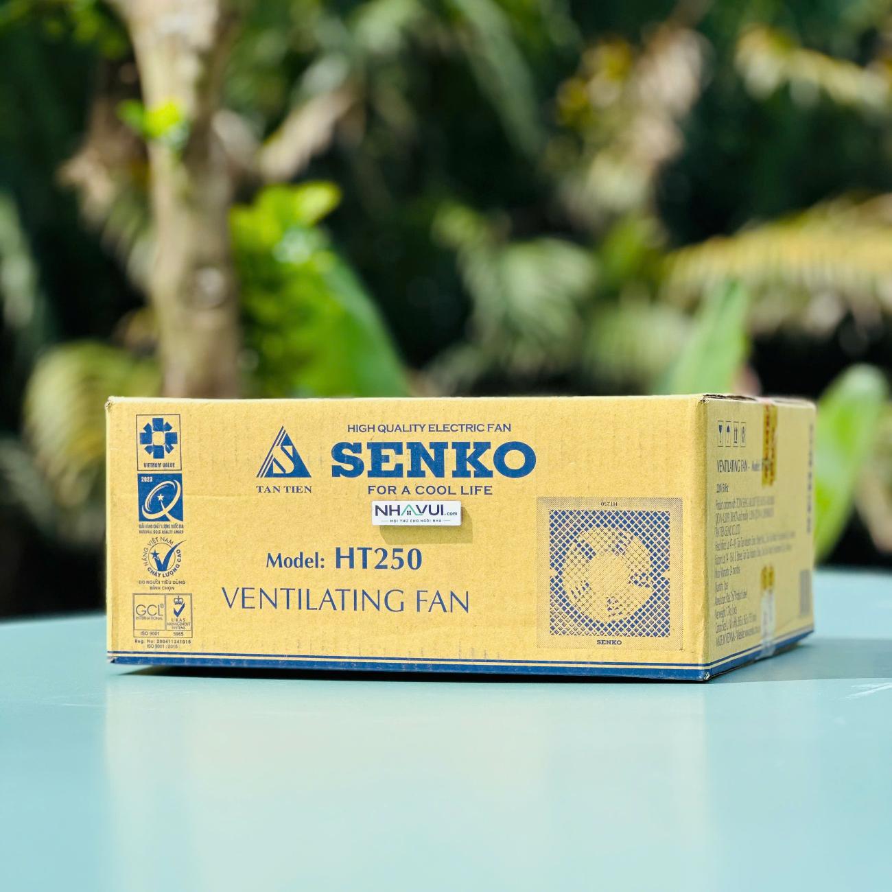 Quạt hút âm trần Senko HT250 40W 1 chiều màu trắng