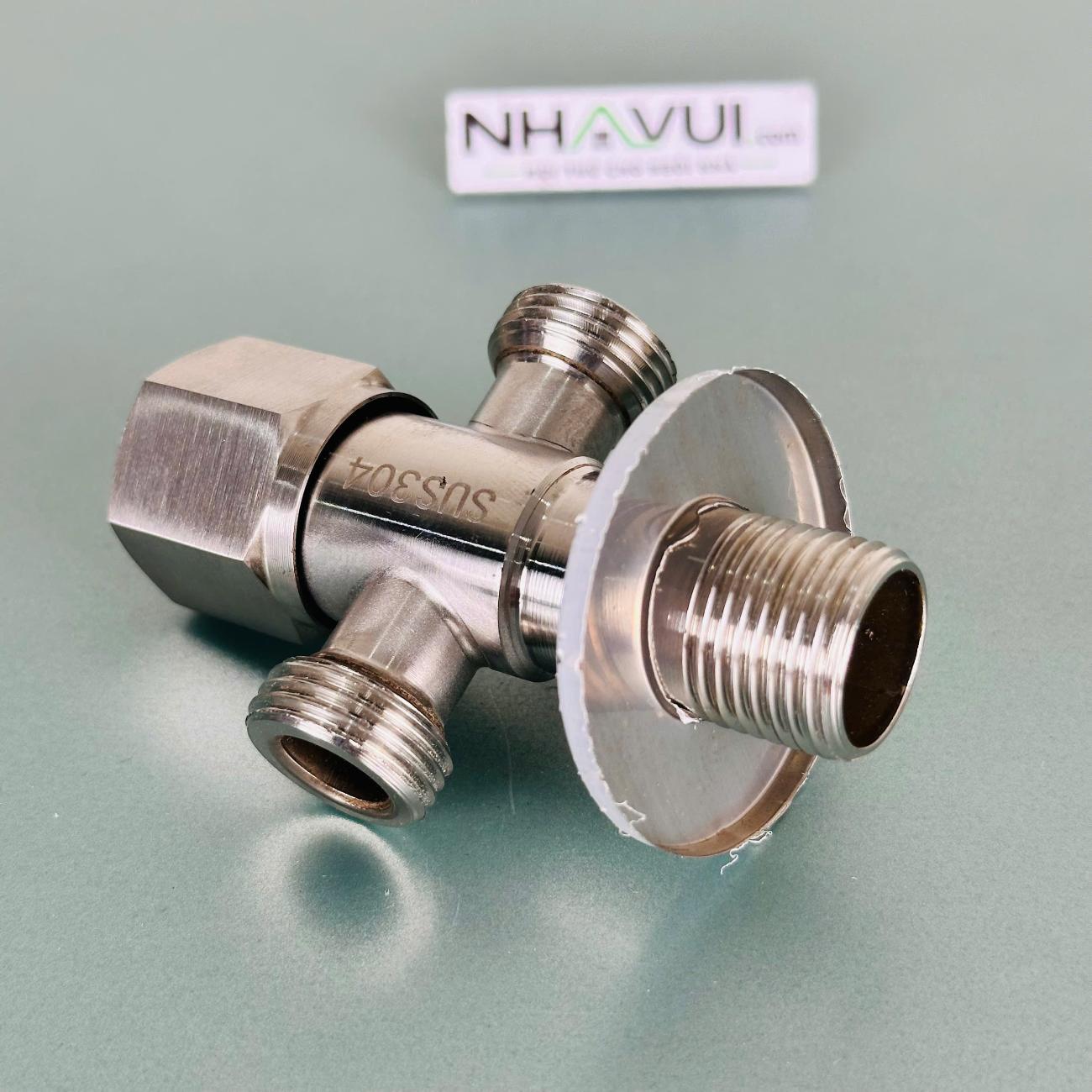Van T Luco Ø21mm inox 304 – dùng chia đường cấp nước