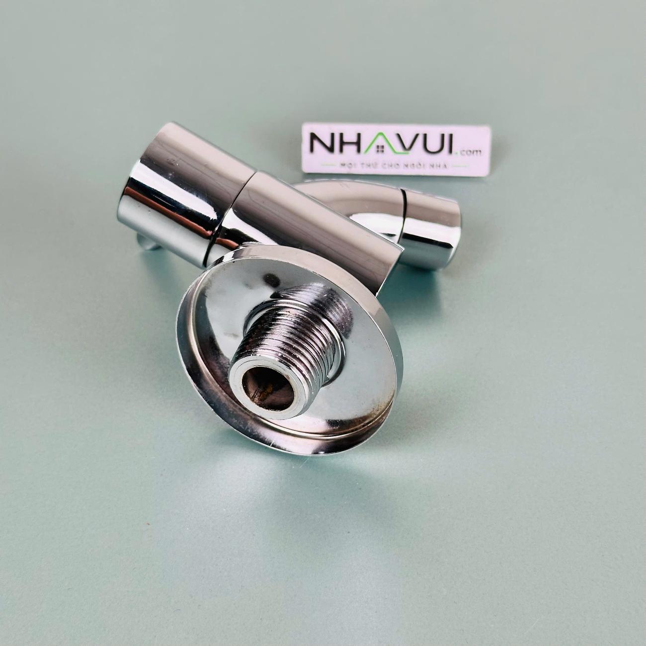 Vòi hồ đồng thau mạ chrome Luco – dùng cấp và xả nước lạnh