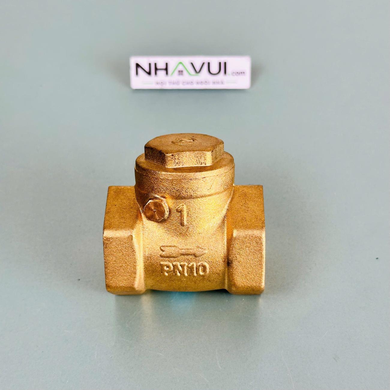 Van một chiều đồng lá lật DN25 1 inch PN10