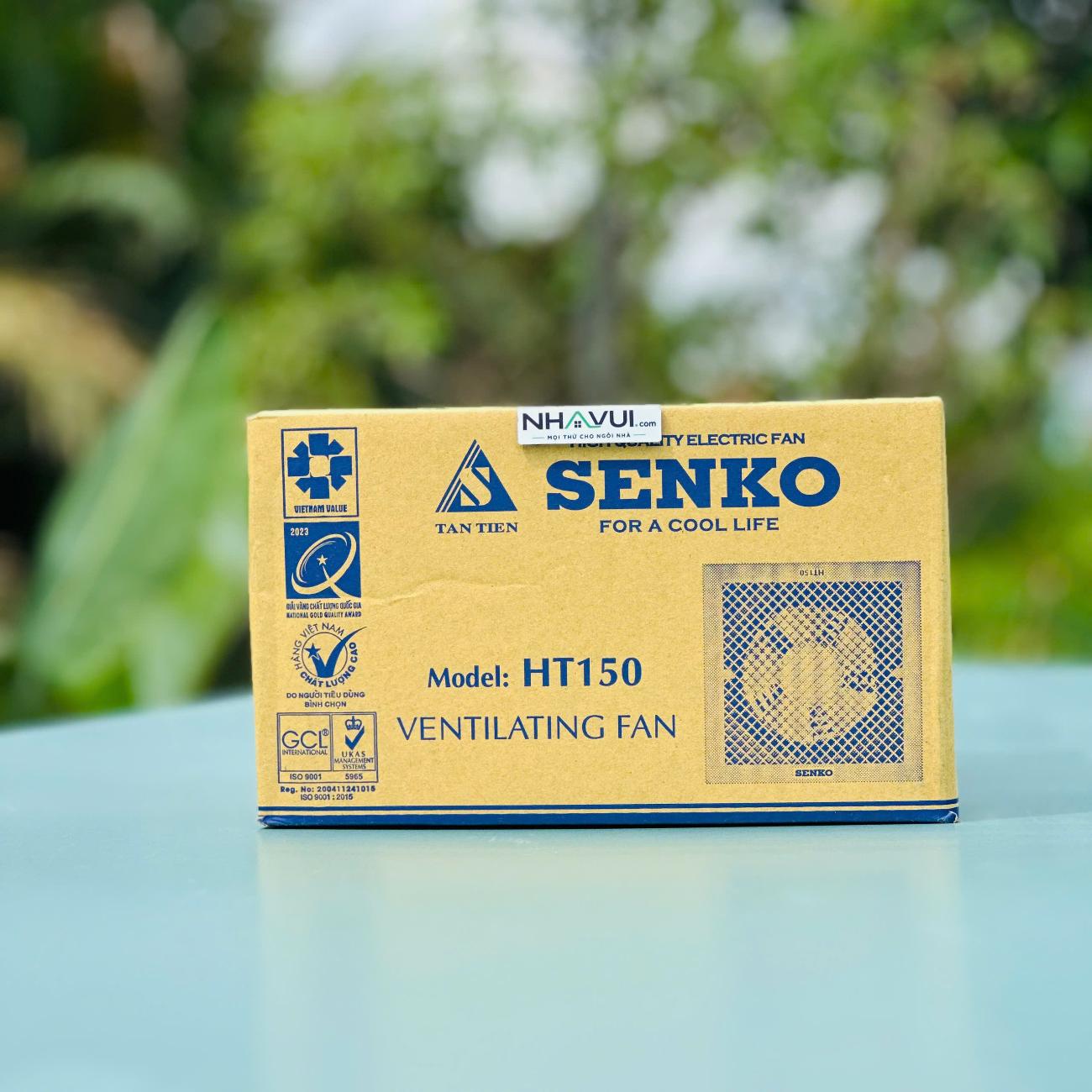 Quạt hút âm trần Senko HT150 30W 1 chiều màu trắng