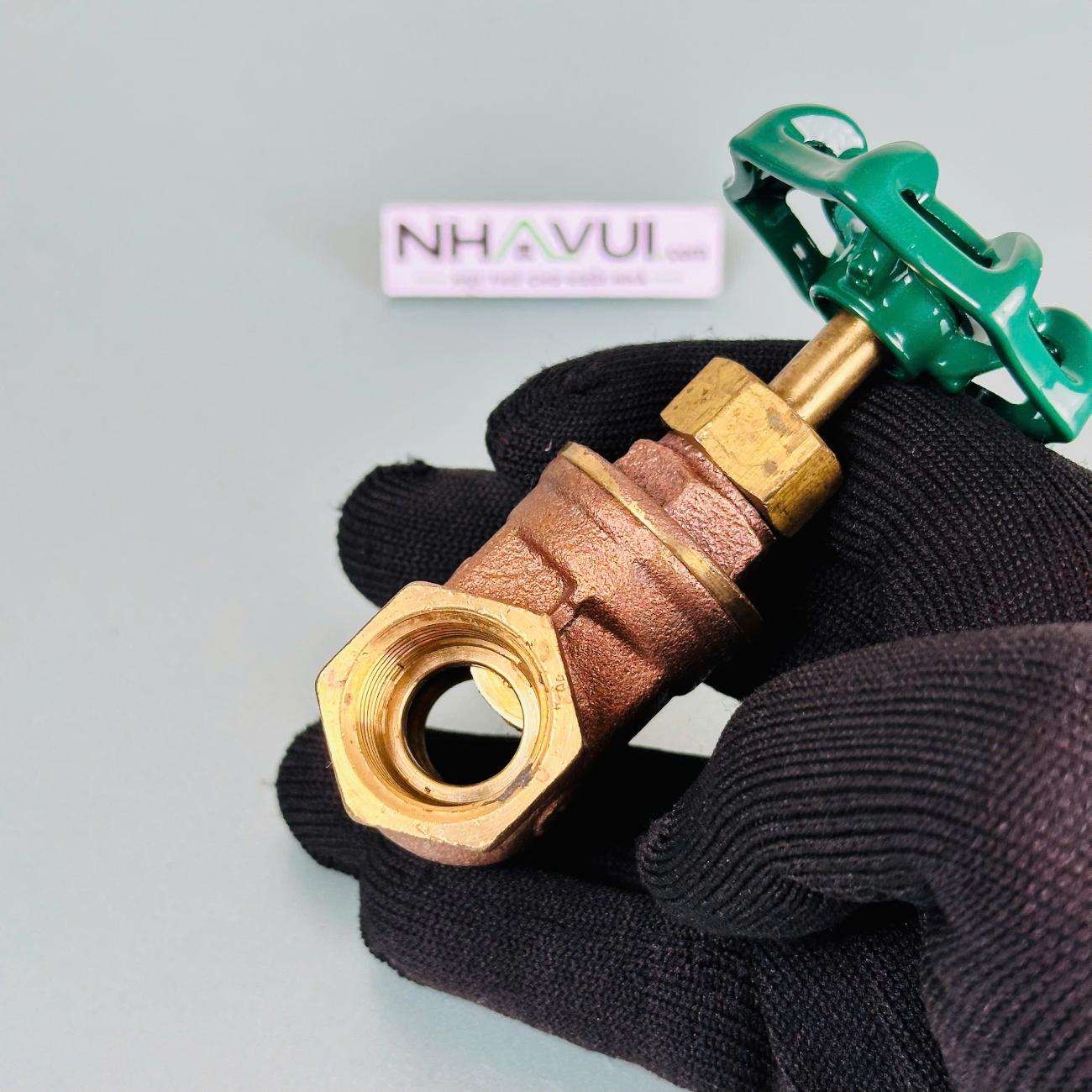 Van cửa đồng 1/2 inch (Phi 21)