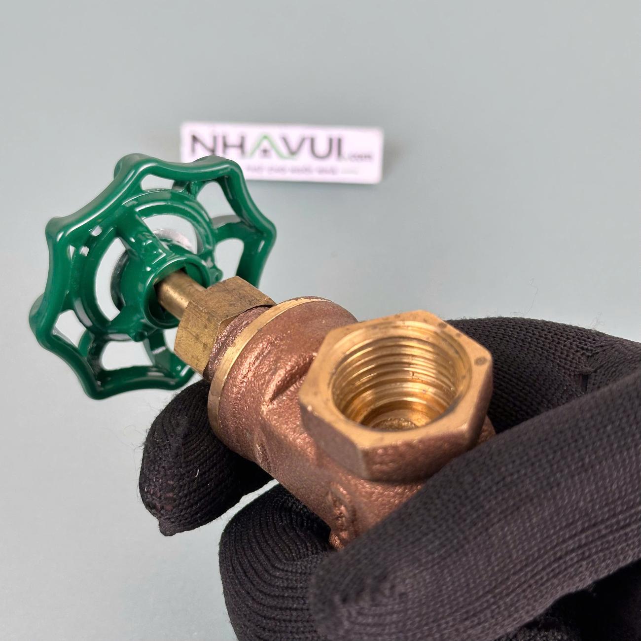 Van cửa đồng 1/2 inch (Phi 21)