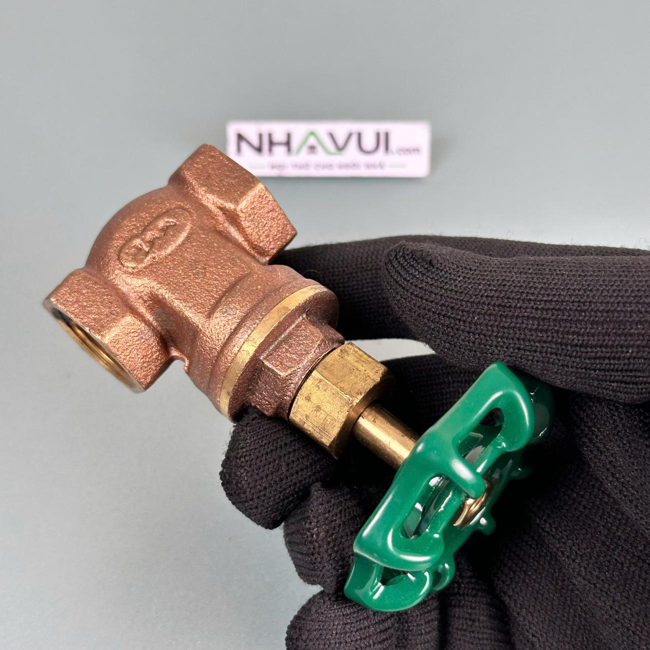 Van cửa đồng 1/2 inch (Phi 21)