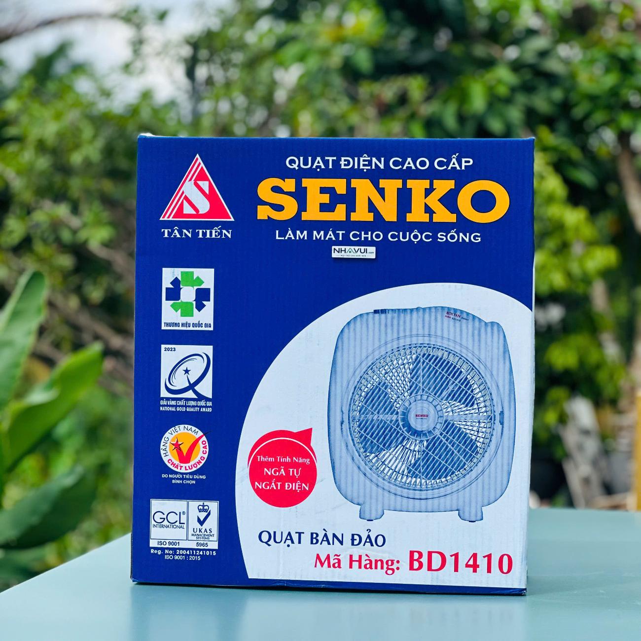 Quạt hộp Senko BD1410 47W 3 tốc độ gió màu Kem Cốm, Kem Môn, Kem Xám
