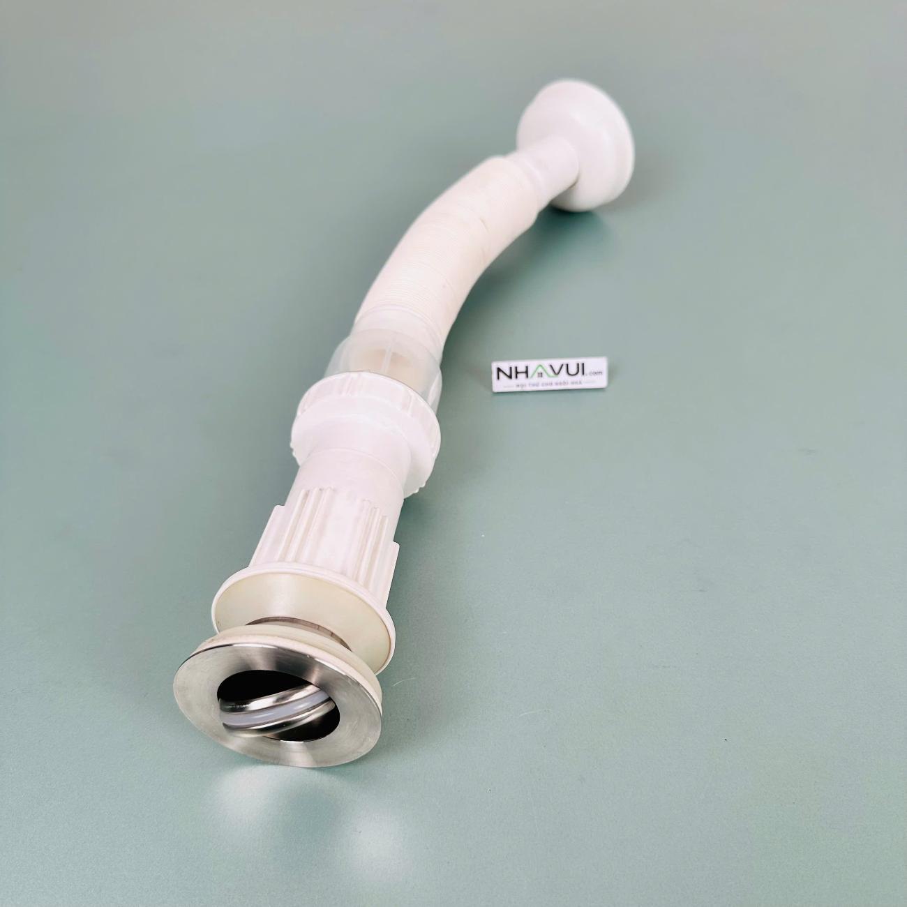 Bộ xả nhấn lavabo ruột gà chống hôi