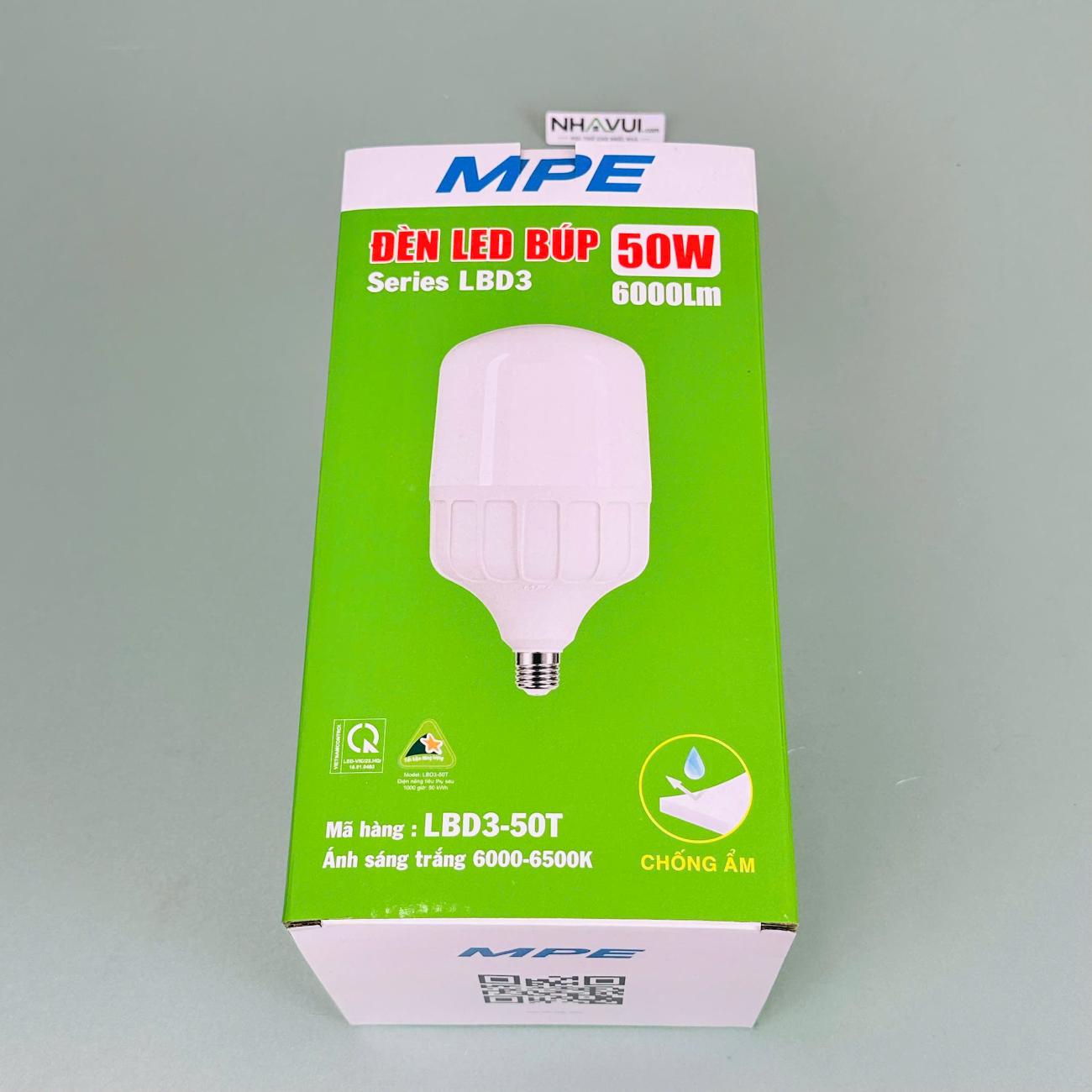 Đèn LED Bulb chống ẩm MPE LBD3 E27