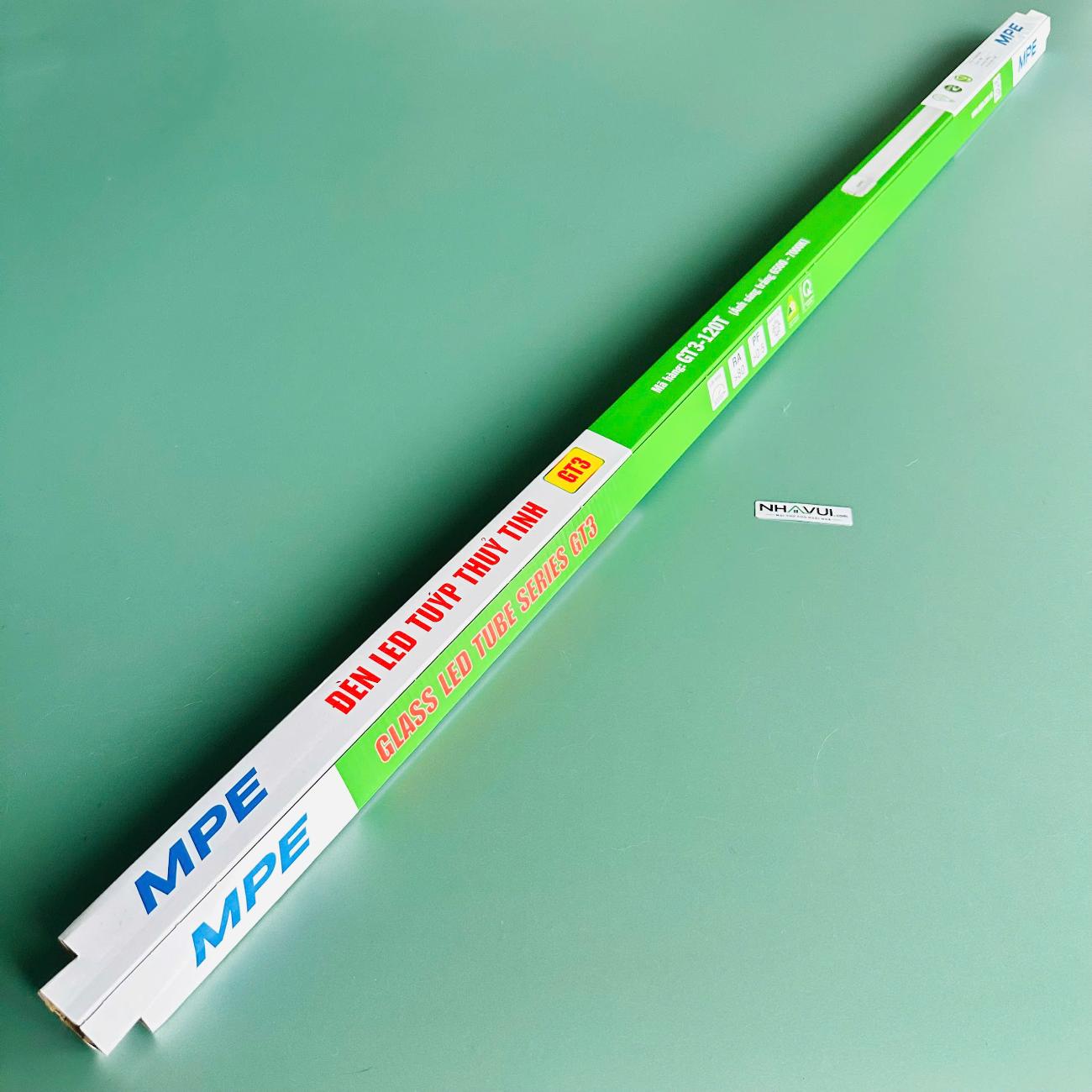 Đèn LED Tube thủy tinh MPE GT3-120T 28W 1.2m