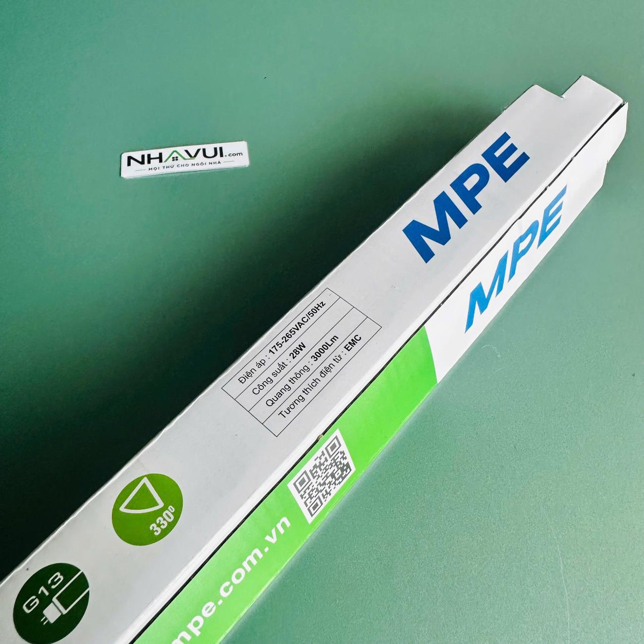 Đèn LED Tube thủy tinh MPE GT3-120T 28W 1.2m