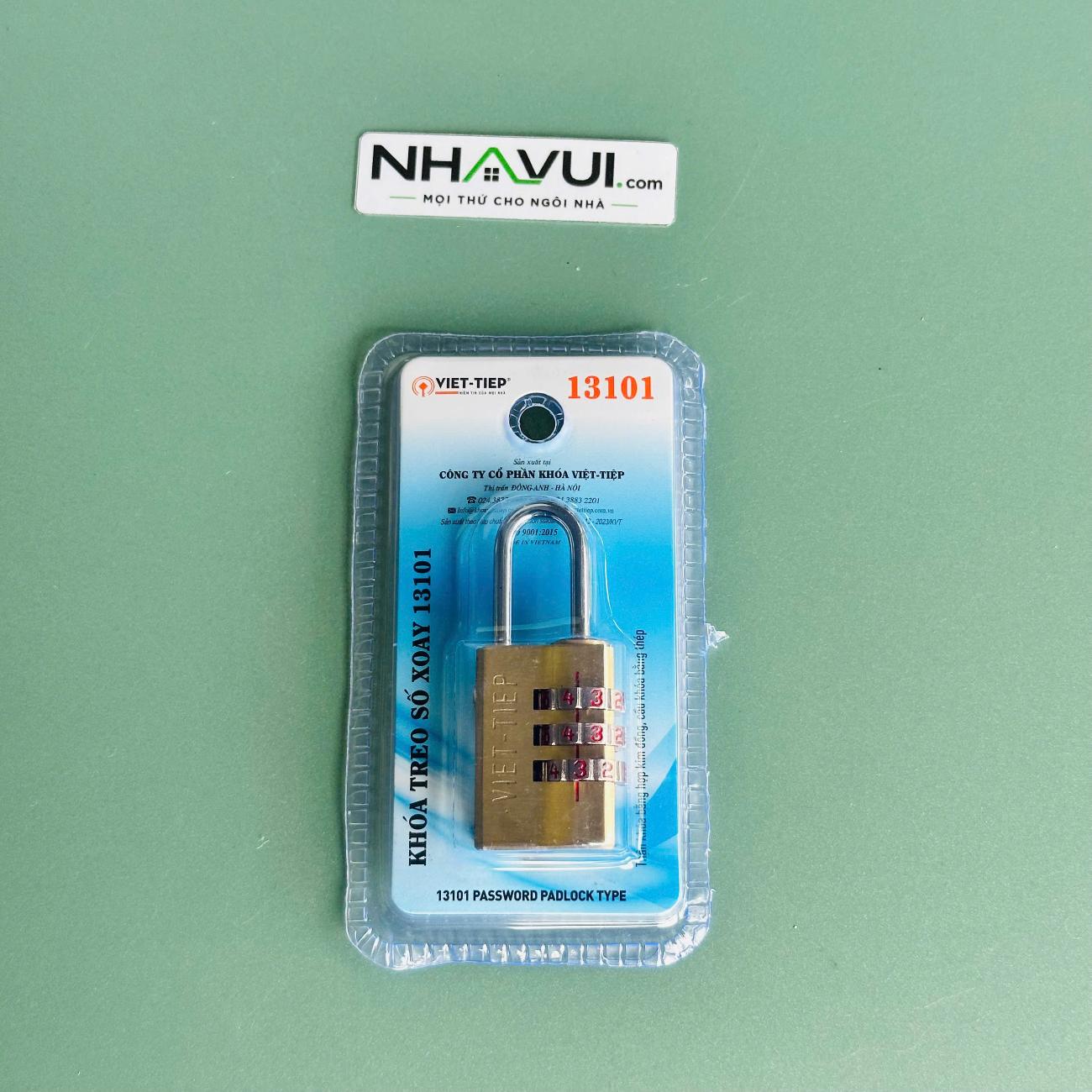 Khóa treo số xoay Việt Tiệp 13101