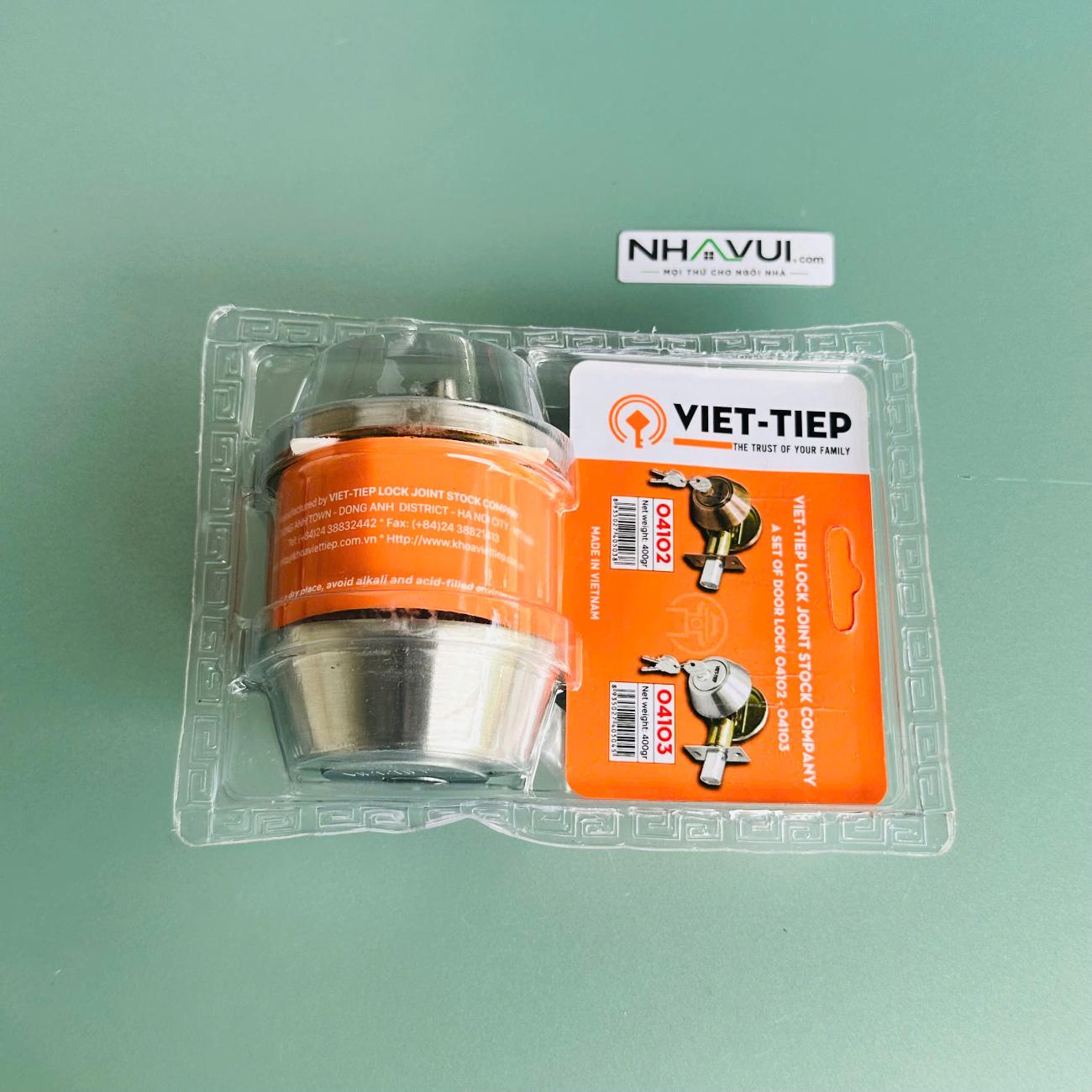 Khóa tay nắm tròn Việt Tiệp 04103