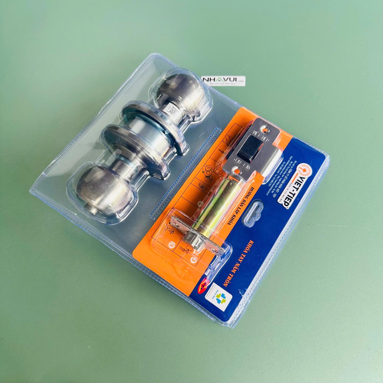 Khóa tay nắm tròn Việt Tiệp 04208