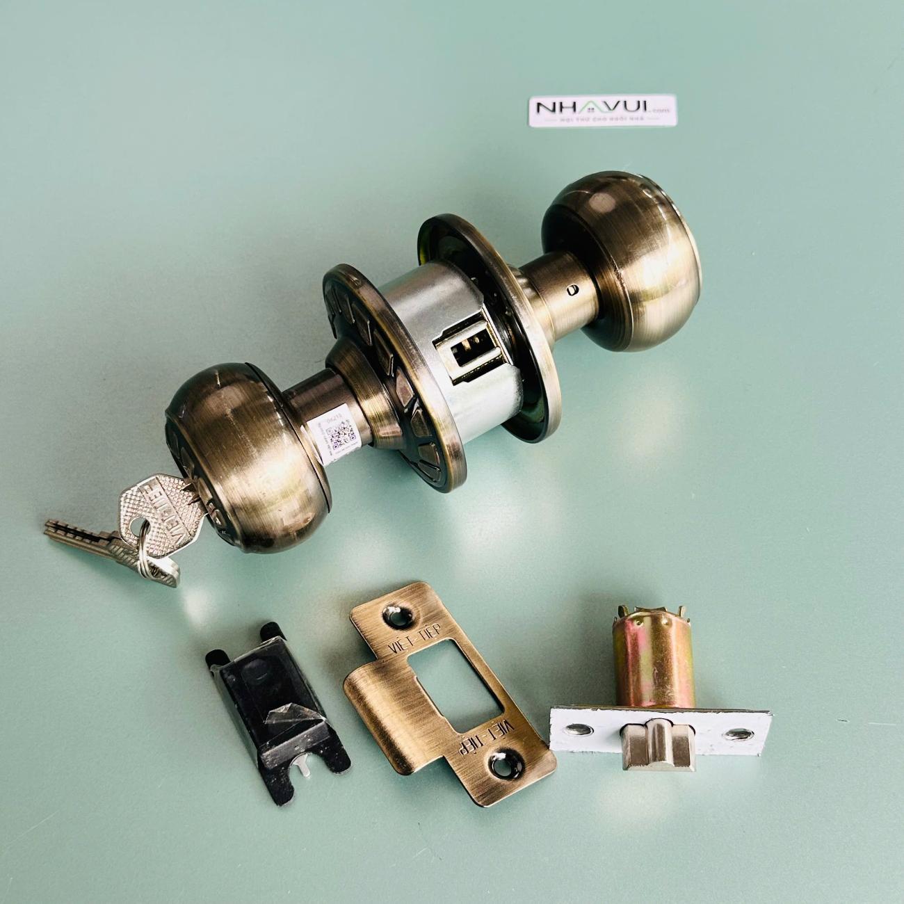 Khóa tay nắm tròn Việt Tiệp 04215