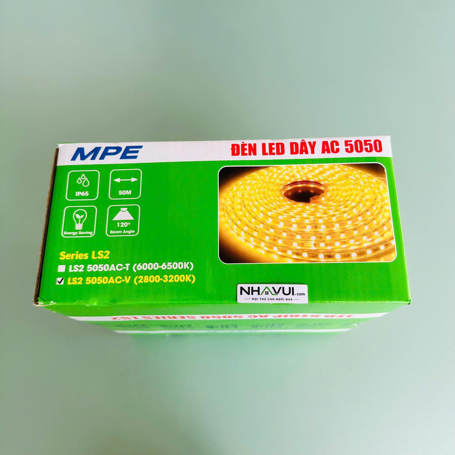 Đèn LED dây đơn AC MPE LS2 5050AC 7W/m