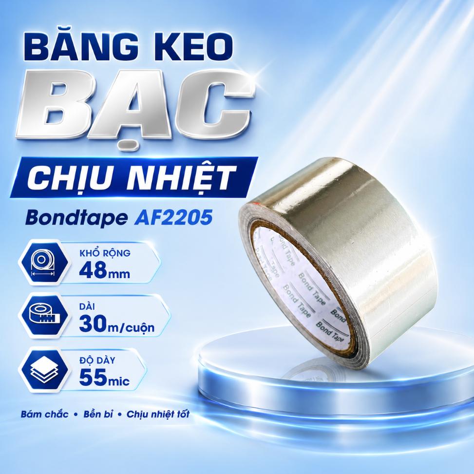 Băng keo bạc chịu nhiệt Bondtape AF2205