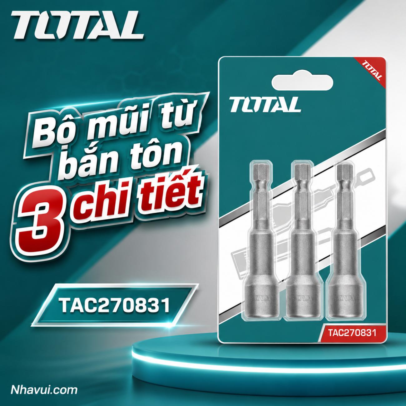 Bộ mũi từ bắn tôn 3 chi tiết Total TAC270831