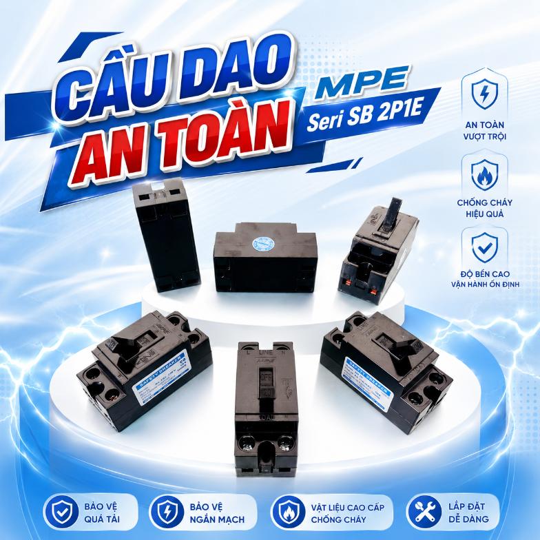 Cầu dao an toàn MPE Seri SB 2P1E