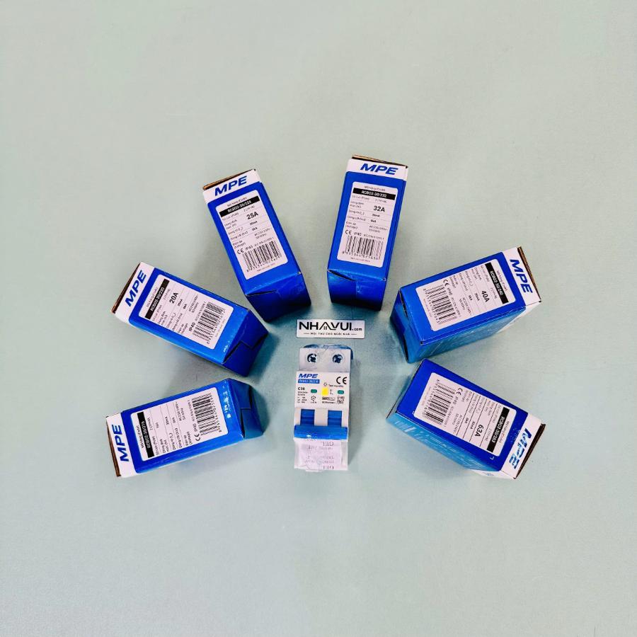 Cầu dao chống dòng rò & quá tải RCBO MPE RCBO2 2P 6kA