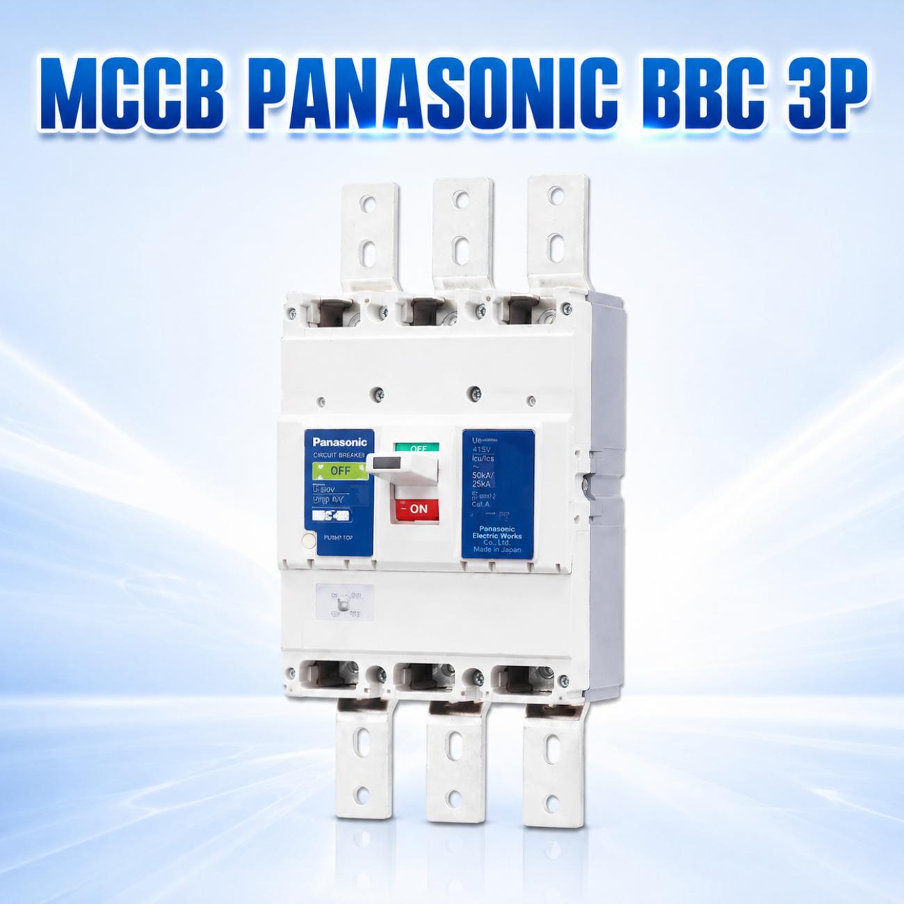Cầu dao đóng ngắt mạch điện MCCB Panasonic BBC 3P 300A–800A dòng cắt 50kA