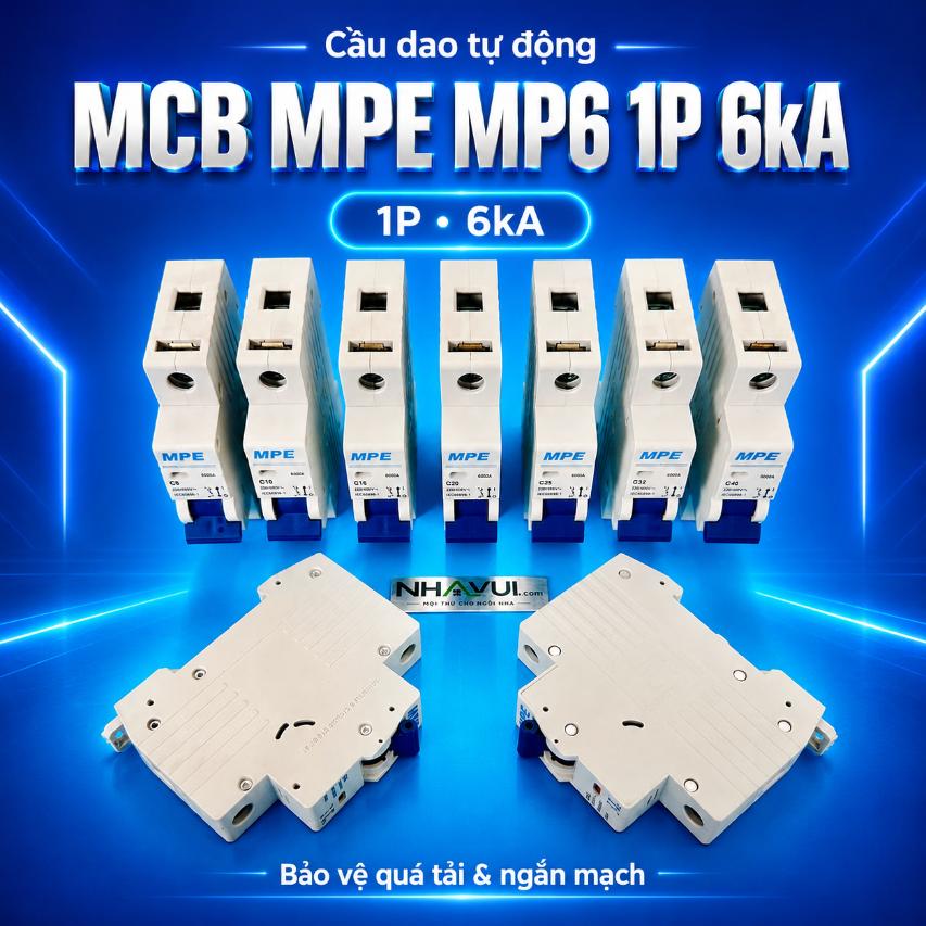 Cầu dao tự động MCB MPE MP6 1P 6kA