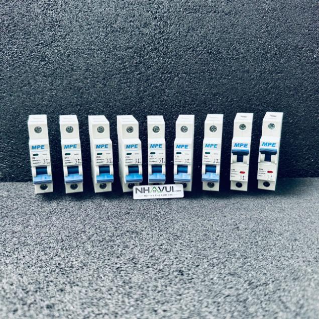 Cầu dao tự động MCB MPE MP6 1P 6kA MP6-C106, MP6-C110, MP6-C116, MP6-C120, MP6-C125, MP6-C132, MP6-C140, MP6-C150, MP6-C163