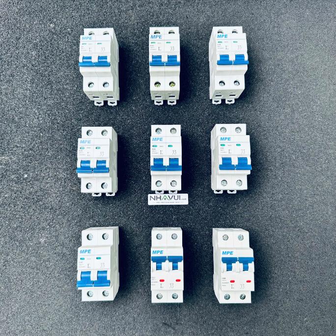Cầu dao tự động MCB MPE MP6 2P 6kA MP6-C206, MP6-C210, MP6-C216, MP6-C220, MP6-C225, MP6-C232, MP6-C240, MP6-C250, MP6-C263