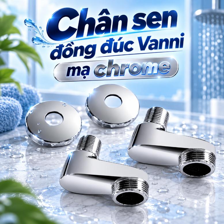 Chân sen đồng đúc Vanni mạ crome