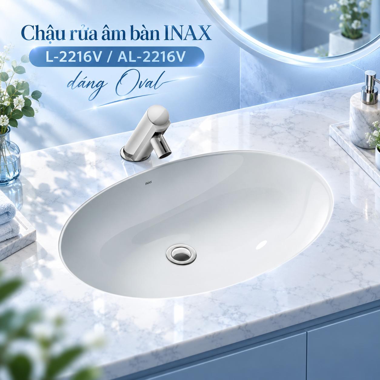 Chậu rửa âm bàn INAX L-2216V / AL-2216V