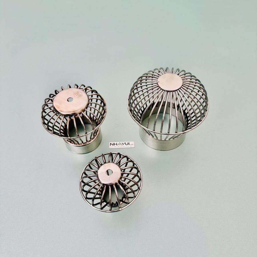 Chụp bảo vệ ống xả Vanni Quả Cầu 01 inox 304, kích thước Ø60, Ø90 và Ø114 mm
