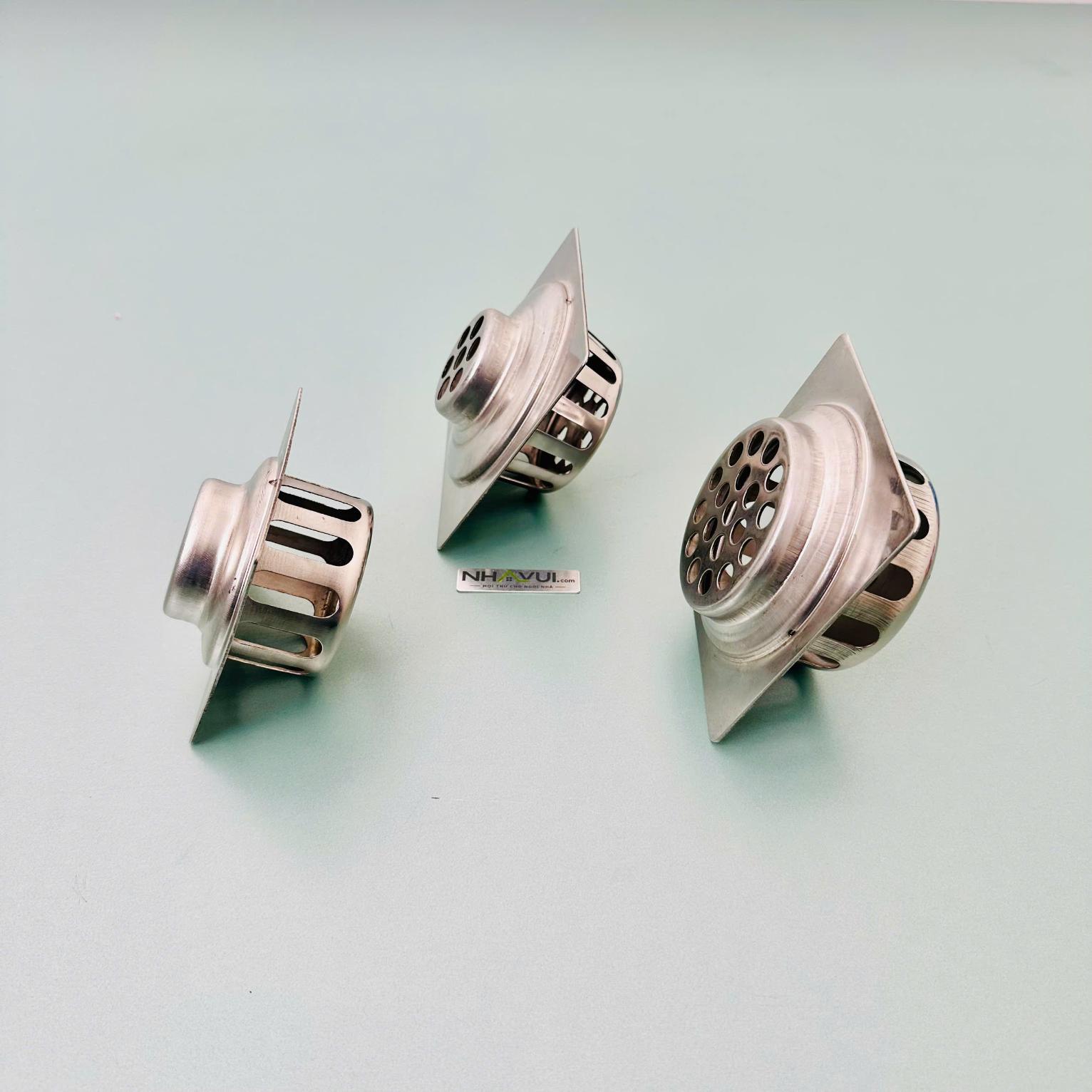 Chụp bảo vệ ống xả quả cầu Vanni Quả cầu 02 inox 304 kích thước 10x10, 12x12