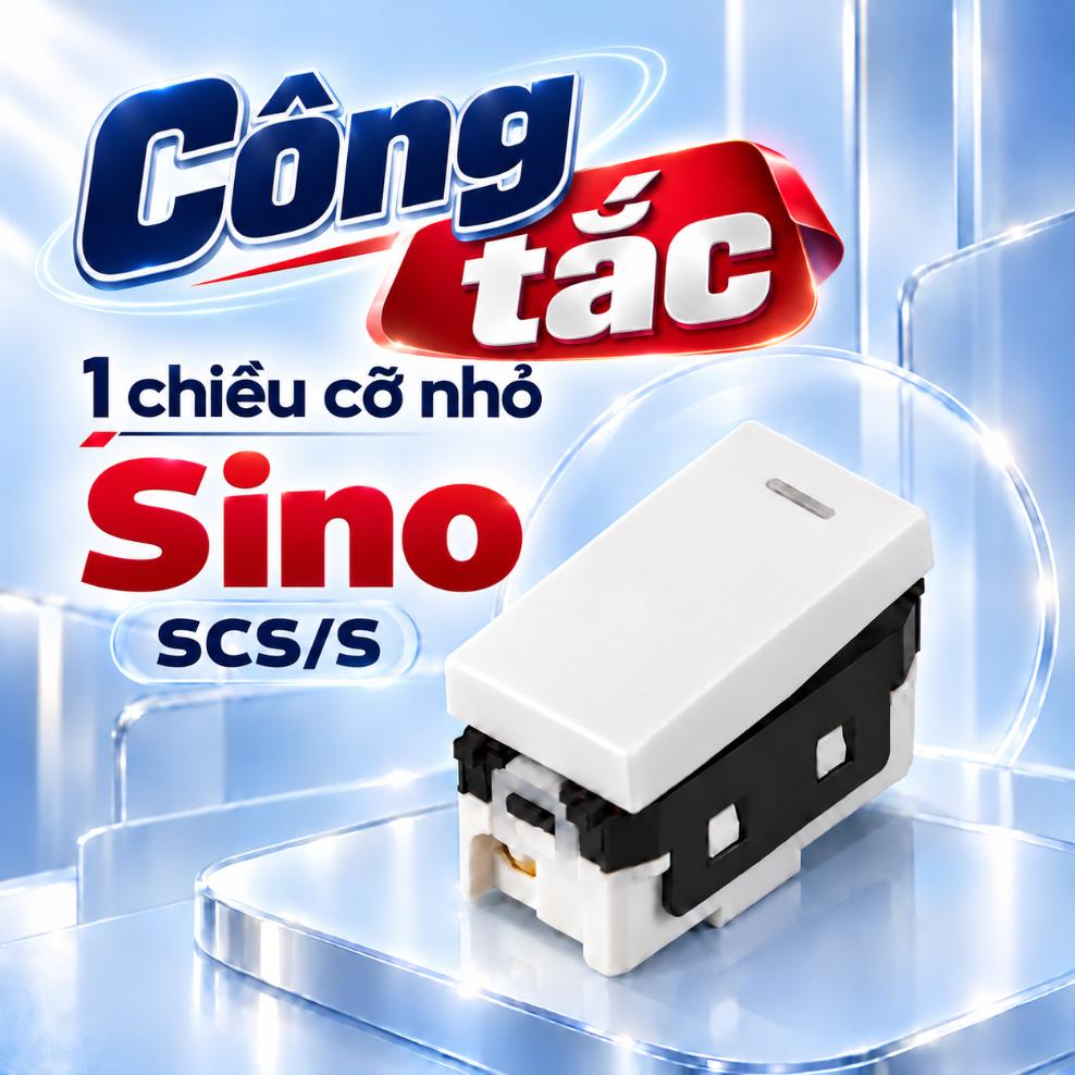 Công tắc 1 chiều cỡ nhỏ Sino SCS/S