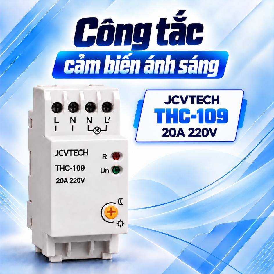 Công tắc cảm biến ánh sáng JCVTECH THC-109 20A 220V